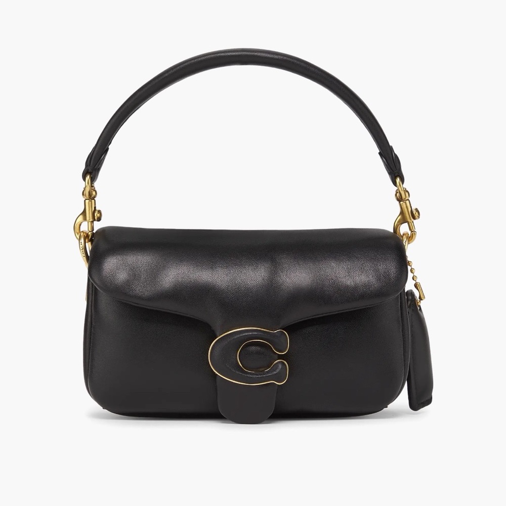 Pillow Tabby Leather Shoulder Bag with Dust Bag and Both Straps